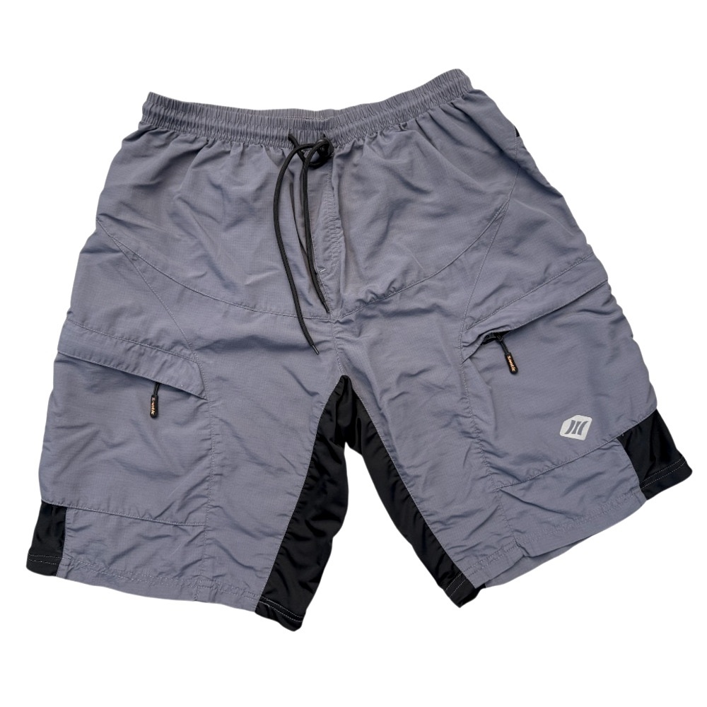 Santic Gray and Black Cycling/Mountain Bike Shorts Men’s Size XL